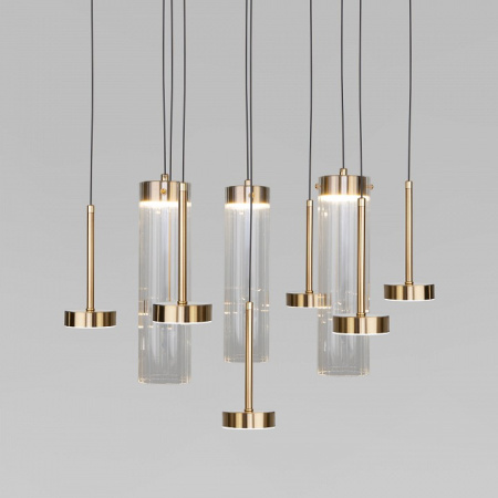 Подвесная люстра Eurosvet Quarzo 301102 LED латунь