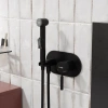 Гигиенический душ WasserKRAFT Gollach 3338 со смесителем, черный матовый