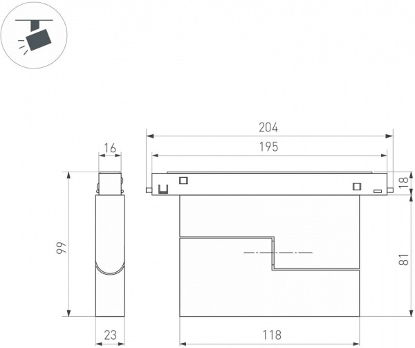 Накладной светильник Arlight MAG-ORIENT 049994
