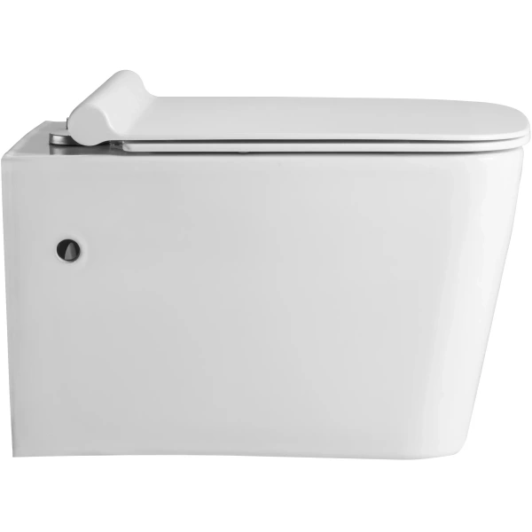 Унитаз подвесной Orange C06-100w с сиденьем микролифт, белый глянец