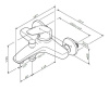 Смеситель для ванны Am.Pm Gem F9010000