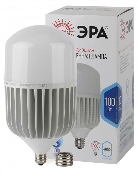 Лампа светодиодная Эра Стандарт E27/E40 100Вт 4000K LED POWER T160-100W-4000-E27/E40