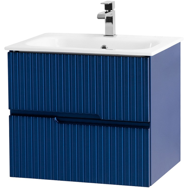 Тумба под раковину Cezares Duet 60 DUET-600-2C-SO-SPF-P сапфир