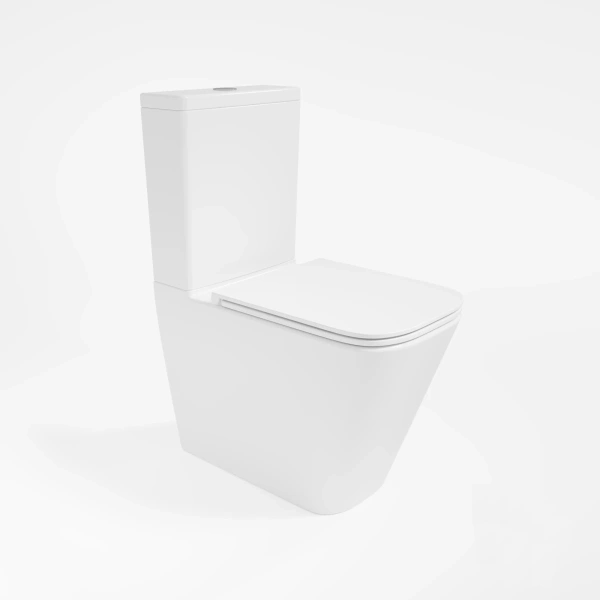 Унитаз-компакт Vincea Q-Line VT2-12T безободковый, торнадо, с сиденьем микролифт, белый