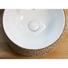 Раковина-чаша CeramaLux 78217 41x41 см, накладная, белый/серый