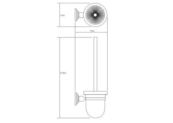 Ершик для унитаза WasserKRAFT Ammer K-7027