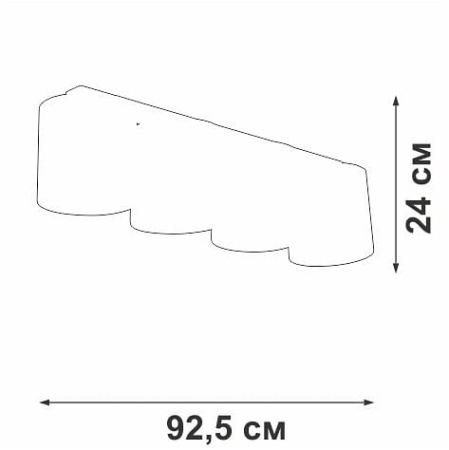 Накладной светильник Vitaluce V2882 V2882-1/4PL