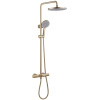 Душевая стойка Abber Thermostat AF8516GL с термостатом золото матовое