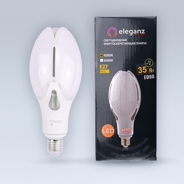 Лампа светодиодная Eleganz E27 35Вт 4500K EL-0084