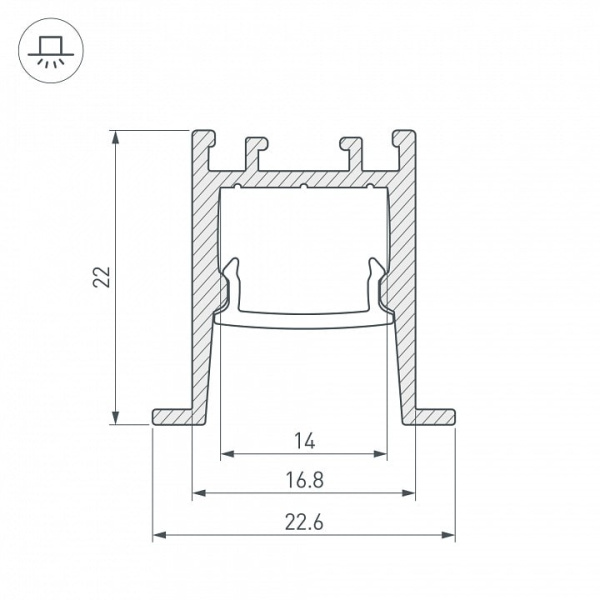 Профиль встраиваемый Arlight SL-COMFORT 031770