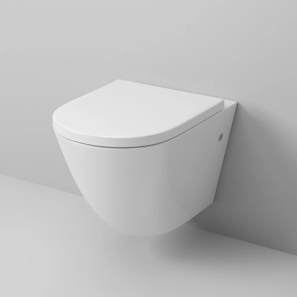 Унитаз подвесной Grossman GR-4411 безободковый, с сиденьем микролифт, белый