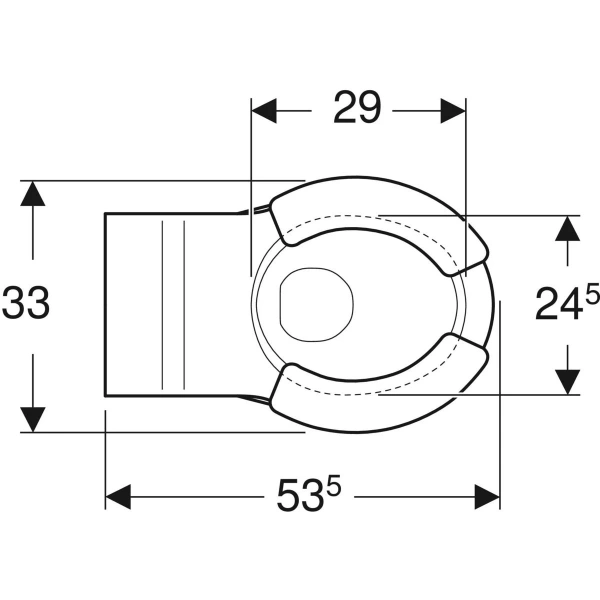 Унитаз подвесной Geberit Bambini 201710000 детский, белый
