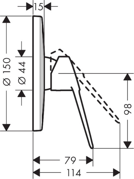 Смеситель для душа hansgrohe Novus Loop 71365000