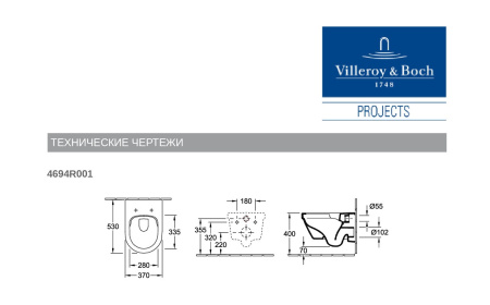 Подвесной унитаз Villeroy&Boch Architectura 4694R001