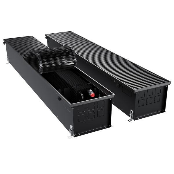 Конвектор внутрипольный Royal Thermo ATRIUM TURBO-190/250/2900-DG-U-BL