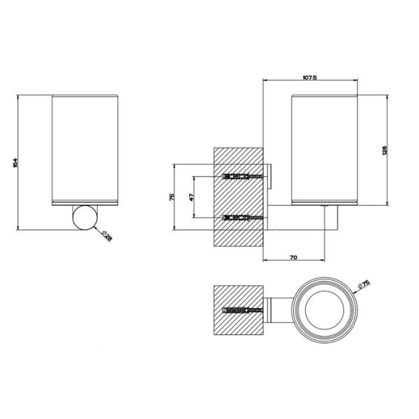 Стакан Gessi 316 54707#239 белый