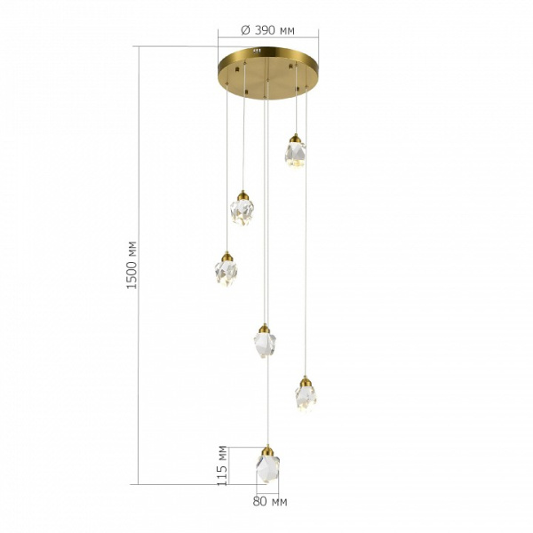 Подвесная люстра ST-Luce Cascato SL6114.203.06