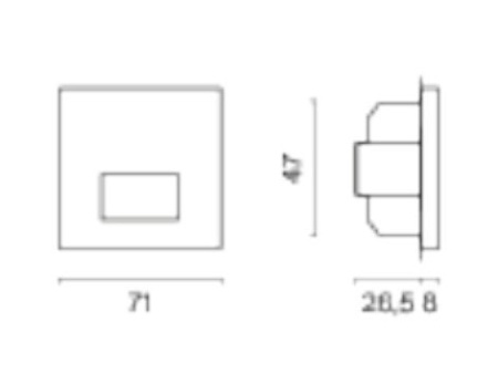 Датчик движения без рамки Voltum S70 VLS070506