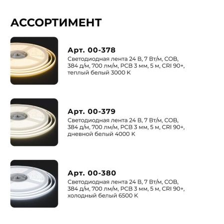Лента светодиодная Apeyron Electrics  00-380