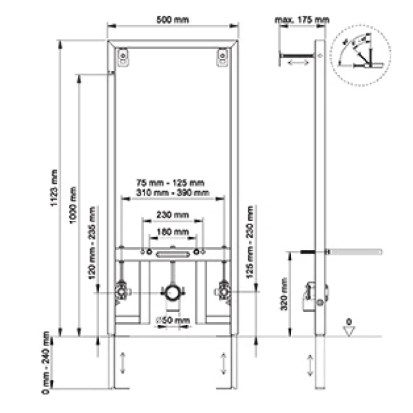 Инсталляция для биде Berges Novum 049213
