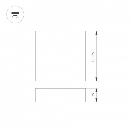 Накладной светильник Arlight QUADRO 034779