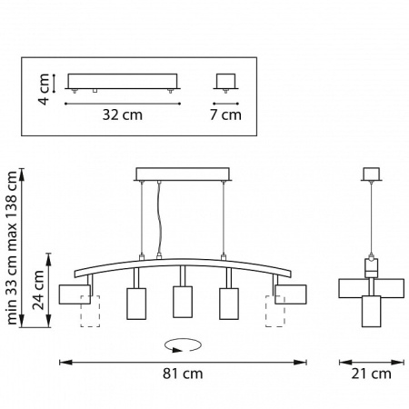 Подвесной светильник Lightstar Rullo LR735365