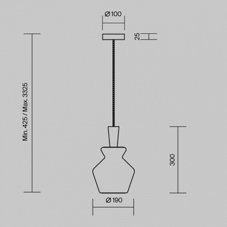Подвесной светильник Maytoni Toys MOD405PL-01W1