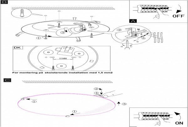 Накладной светильник Eglo Mars 1 89239