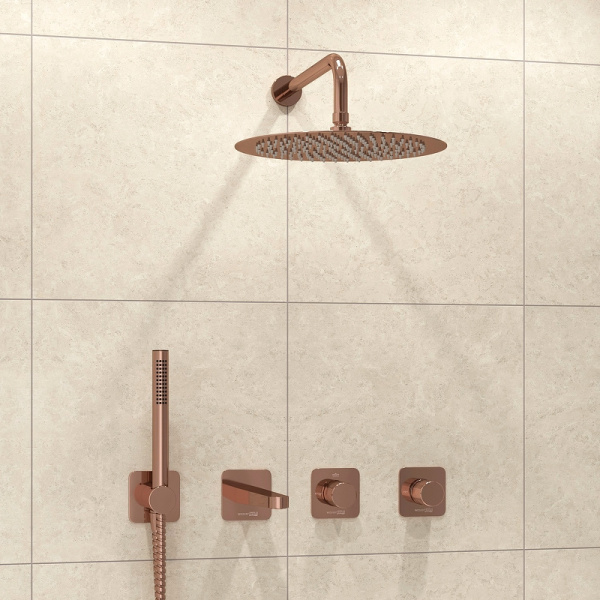 Душевой комплект WasserKRAFT Paar A8851.310.311.338.330.290.292.291 розовое золото