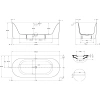 Акриловая ванна Vincea VBT-703-1800 180x80 см, белый