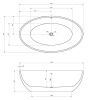 Акриловая ванна Abber 175x100 AB9249