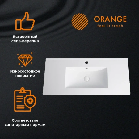 Раковина 101,5x46,5 см Orange B03-1000W