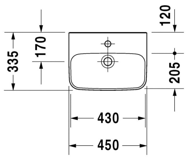 Раковина Duravit DuraStyle 708450000