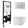 Комплект унитаз с инсталляцией Abber Bequem AC1100-AC0105-AC0121