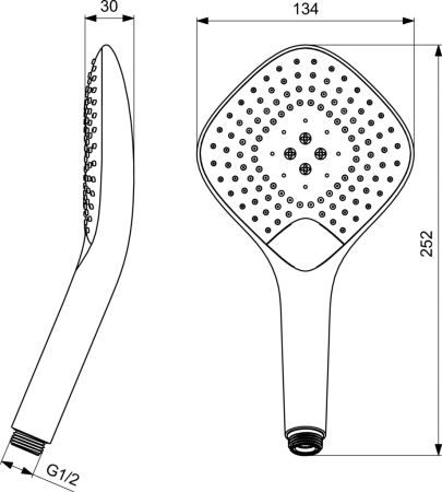 Лейка для душа Ideal Standard IdealRain Evo Jet B1760AA