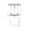 Потолочная душевая система Gessi Minimali 57907#238 блестящая сталь