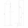 Смеситель для раковины Abber Wasser Kreis AF8141NG напольный никель