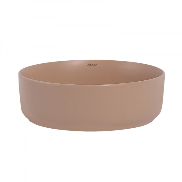 Раковина накладная Abber Bequem 36 AC2108MBB бежевая матовая