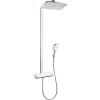 Душевая стойка с термостатом hansgrohe Raindance E Showerpipe 360 1jet EcoSmart 27286400 белый/хром