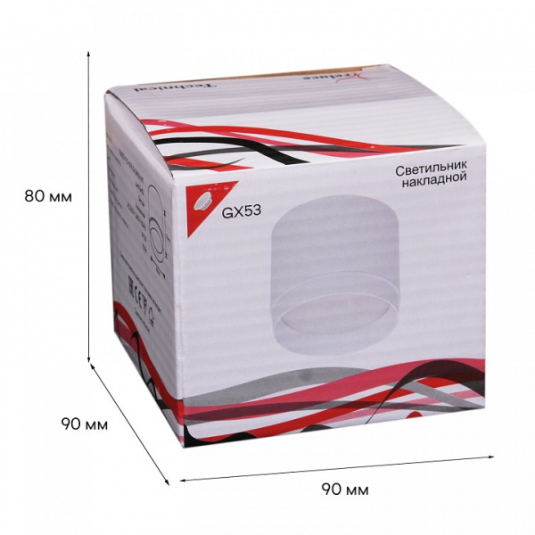 Накладной светильник Reluce Technical 53007 53007-9.5-001LD GX53 WT