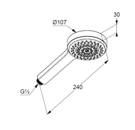 Душевая лейка Kludi Dive 6881005-00