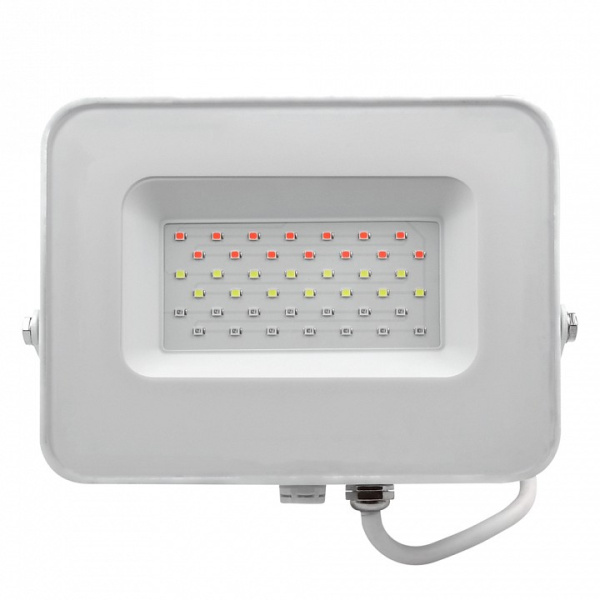 Настенно-потолочный прожектор Jazzway  PFL-30W RGB WH IP65