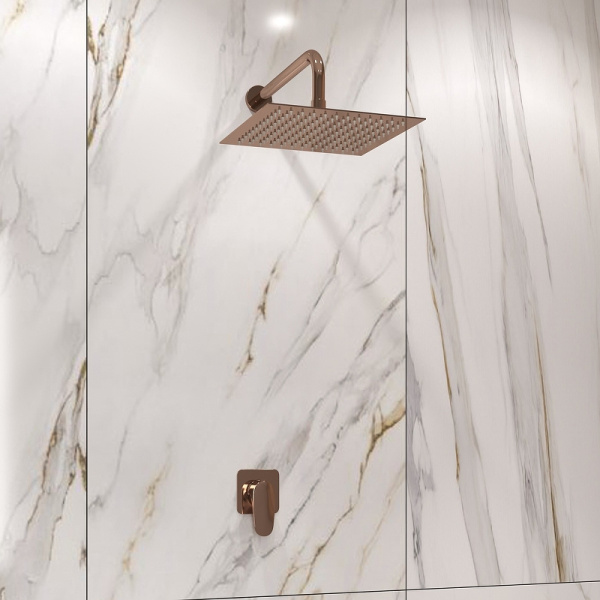 Душевой комплект WasserKRAFT Asphe A7751.338.329 розовое золото