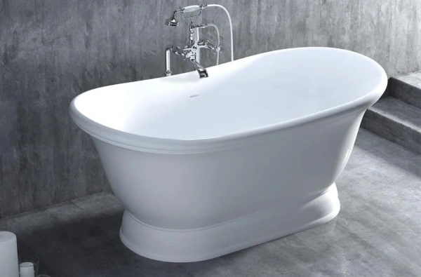 Ванна из искуственного камня Salini Ettora 174х90 100611G белый