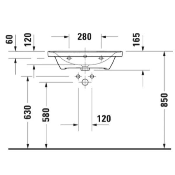 Раковина 65x48 см Duravit D-Neo 2367650000
