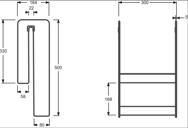 Полочка для хранения Jacob Delafon Bain-Douche Malice E6D070-00