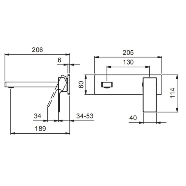 Смеситель для раковины Fantini Mint 34 93 F813B сталь