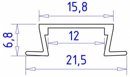 Профиль встраиваемый Ambrella Light GP GP1001WH