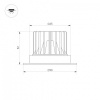 Встраиваемый светильник Arlight ATLAS 036135(1)