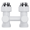 Узел нижнего подключения Royal Thermo Design прямой 1/2"х3/4" EK (белый)